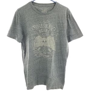 Lucky Brand gray whiskey skull graphic t-shirt Medium